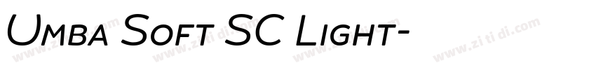 Umba Soft SC Light字体转换